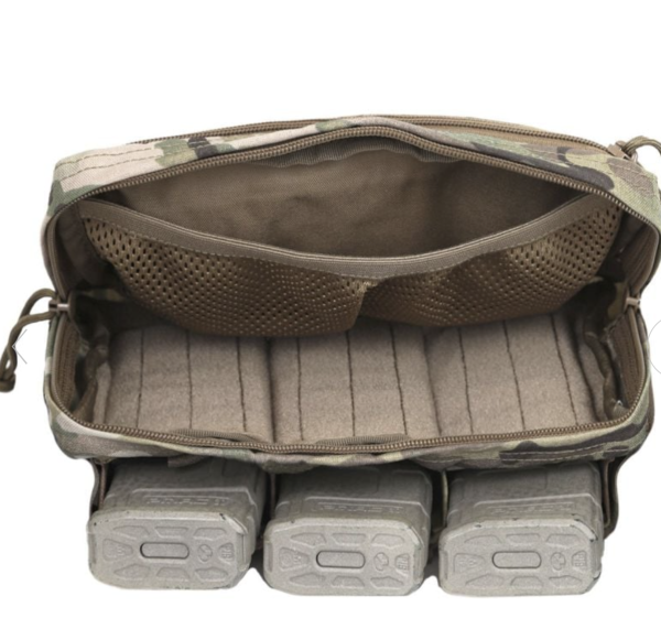 POUCH UTILITARIO + PORTA CARGADOR TRIPLE (WAS) - MULTICAM - Imagen 2