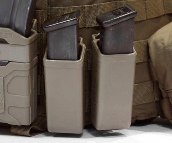 POUCH POLIMERO 9MM WAS - COYOTE - Imagen 2